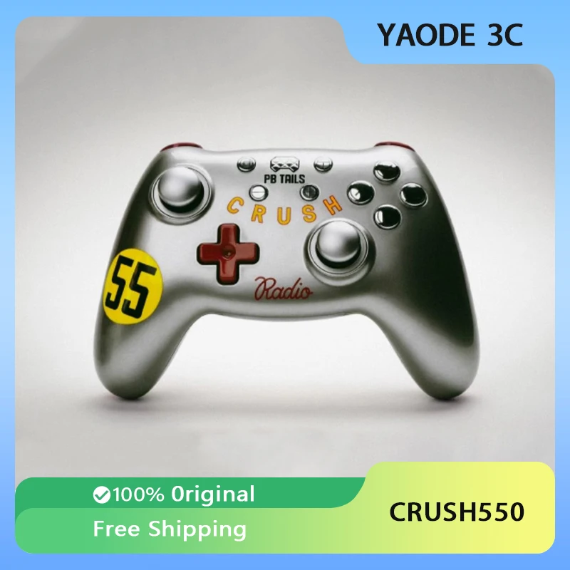 

PB TAILS Crush 550 Gamepad Wireless Bluetooth Tri Mode Gaming Controllers TMR Joystick Hall Trigger for Pc Steam NS IOS Android