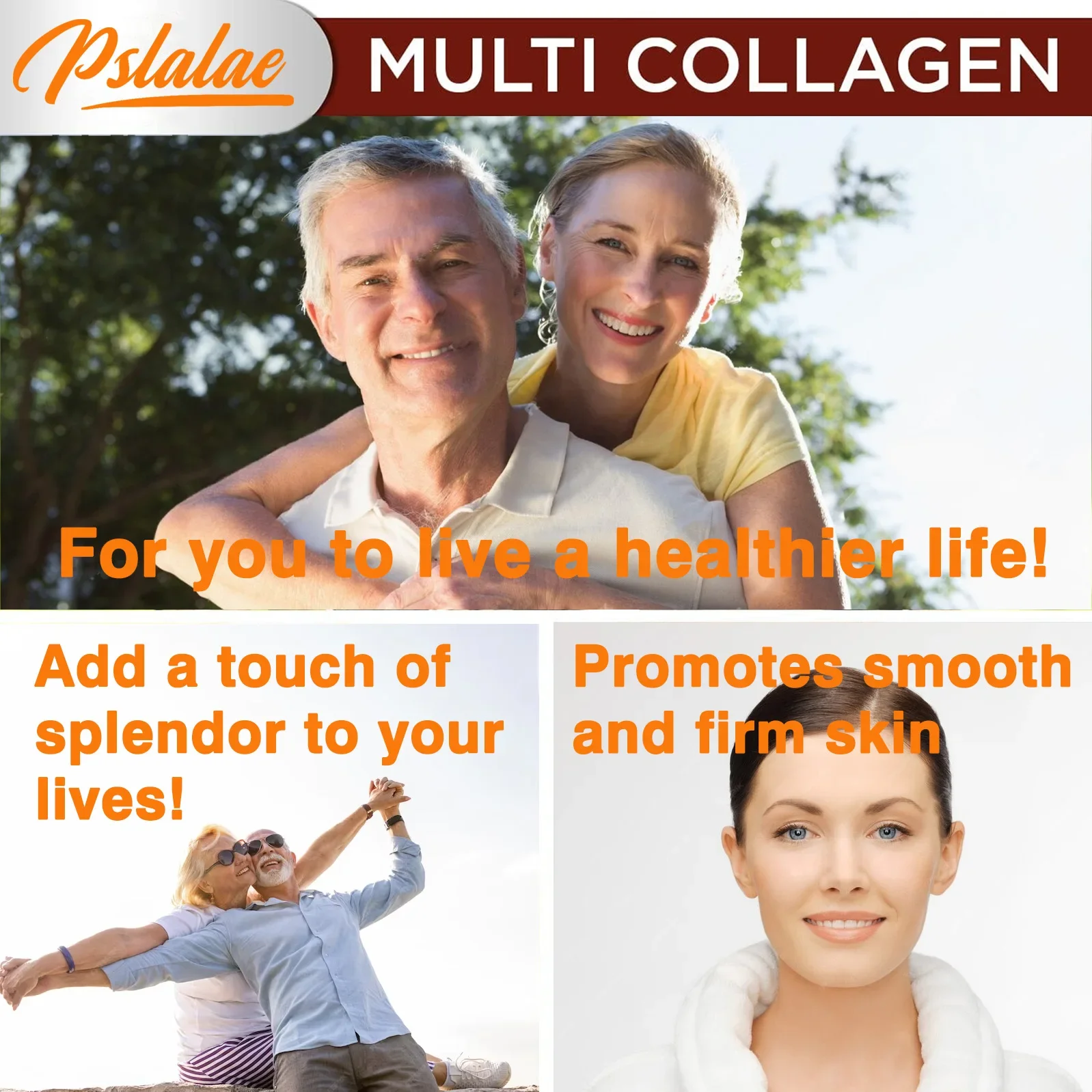 Multi Collagen Pills (Type I II III V X) Organic Herbs and Piperine - Collagen Capsules with Herbs and Piperine