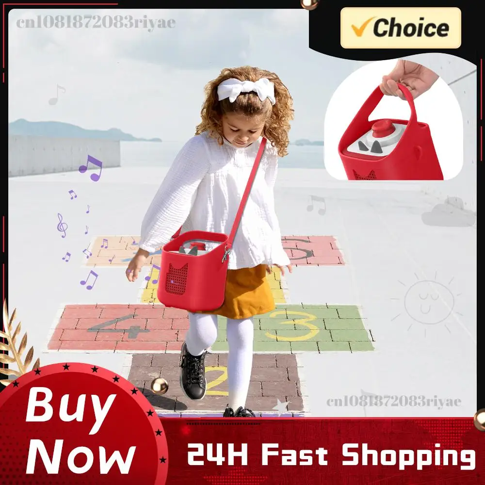 

Силиконовый защитный чехол с удобной ручкой для переноски, противоударный, противоскользящий защитный чехол для аудиоплеера Toniebox 2/Toniebox 1