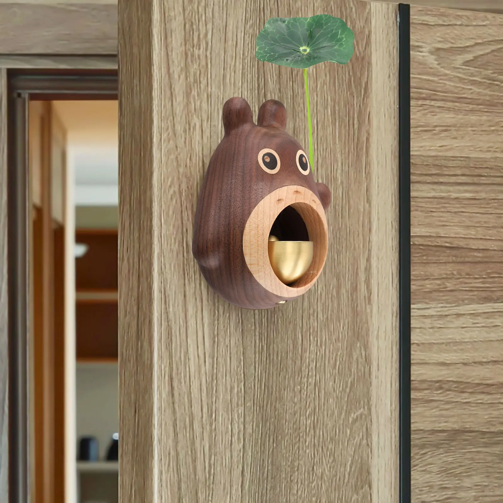 

Decorative Piece Welcoming Guests Wood Doorbell Indoor Outdoor Doorbell Ringbell Unique Home Decor Whimsical Design