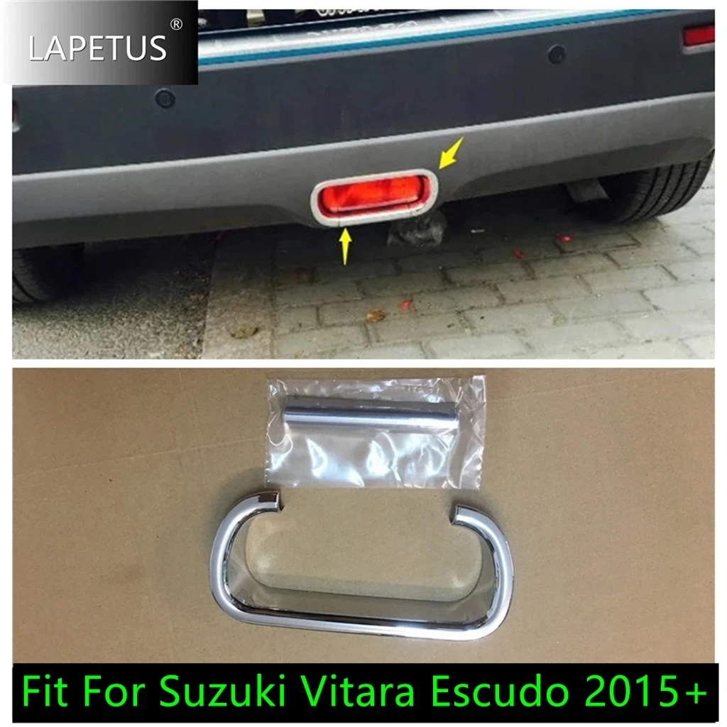 

ABS Chrome Accessories For Suzuki Vitara Escudo 2015 - 2020 Rear Back Tail Brake Parking Lights Lamp Cover Trim 2Pcs Exterior