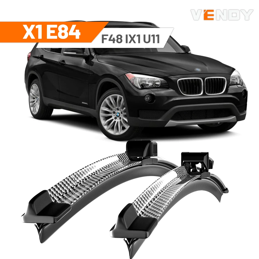 For BMW X1 E84 F48 IX1 U11 2009-2024 2012 2015 2016 2017 2018 2020 2023 2pcs Front Windshield Wiper Blades Windscreen Wipers