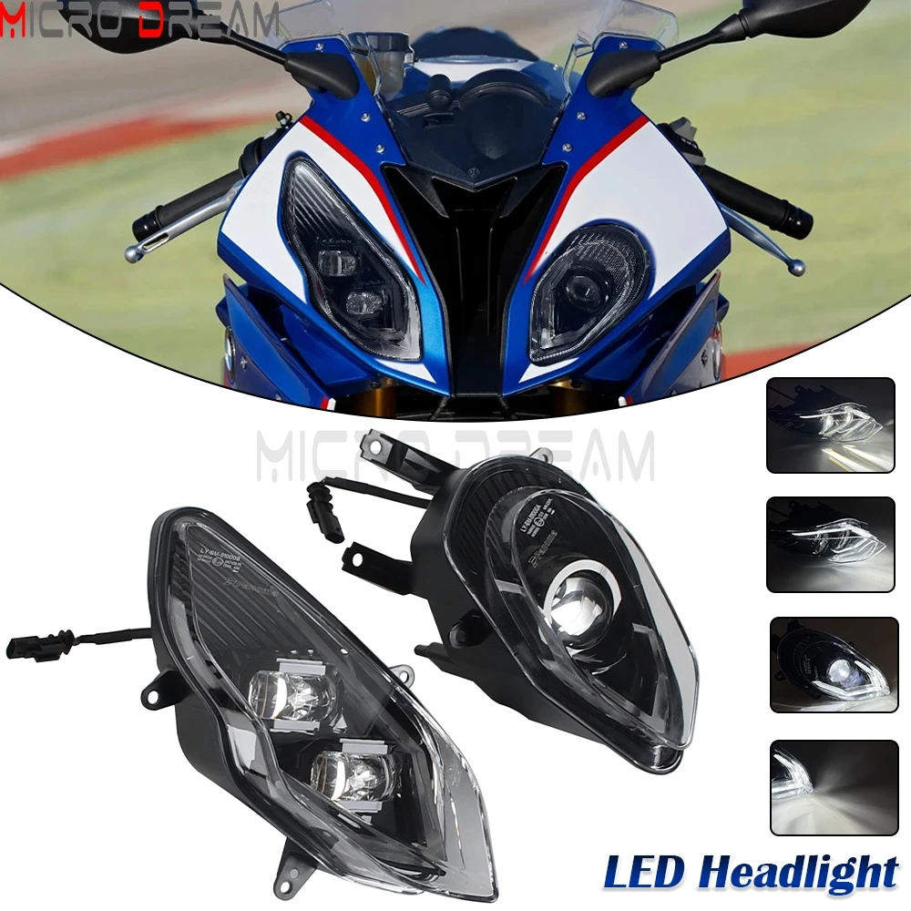 S1000RR Headlight Motorcycle LED Headlamp Daylight Running Lights High Low Beam Assembly For BMW S1000RR K46 2015 2016 2017 2018