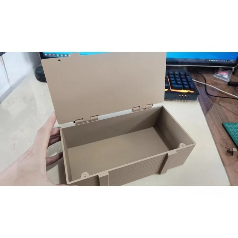 For CROSSRC EMO XX XXL 1/6 Scale RC Rock Crawler Rear Battery Compartment Wood Grain Finish Upgraded Parts for Easy Installation