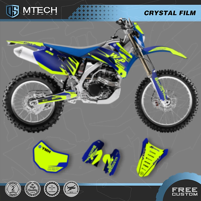

DSMTECH Motorcycle Graphics Decals Stickers Kits For Yamaha WR250F WRF250 2007- 2014 WR450F WRF450 2007-2011 005