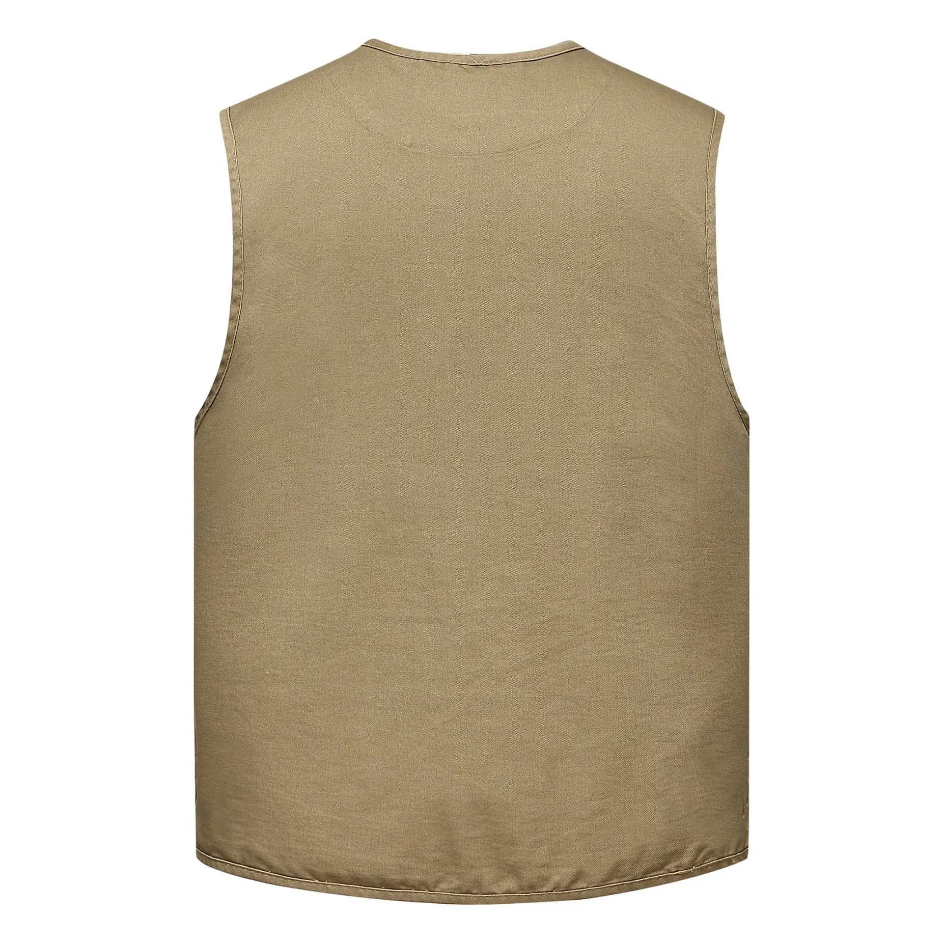 Undershirt V-neck sleeveless fashionable versatile workwear multi-pocket undershirt