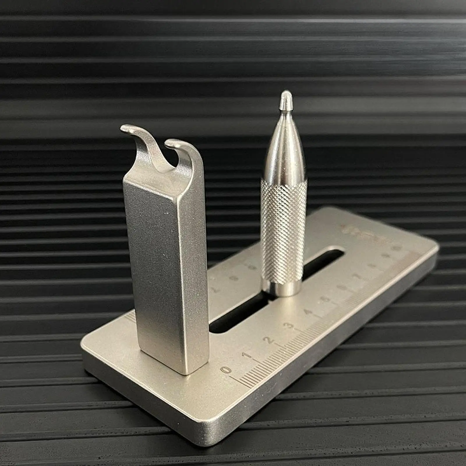 スケール付き輪ゴム結束ツール、ステンレス鋼、フラットおよびチューブ付きジグ、ヘルパー、補助