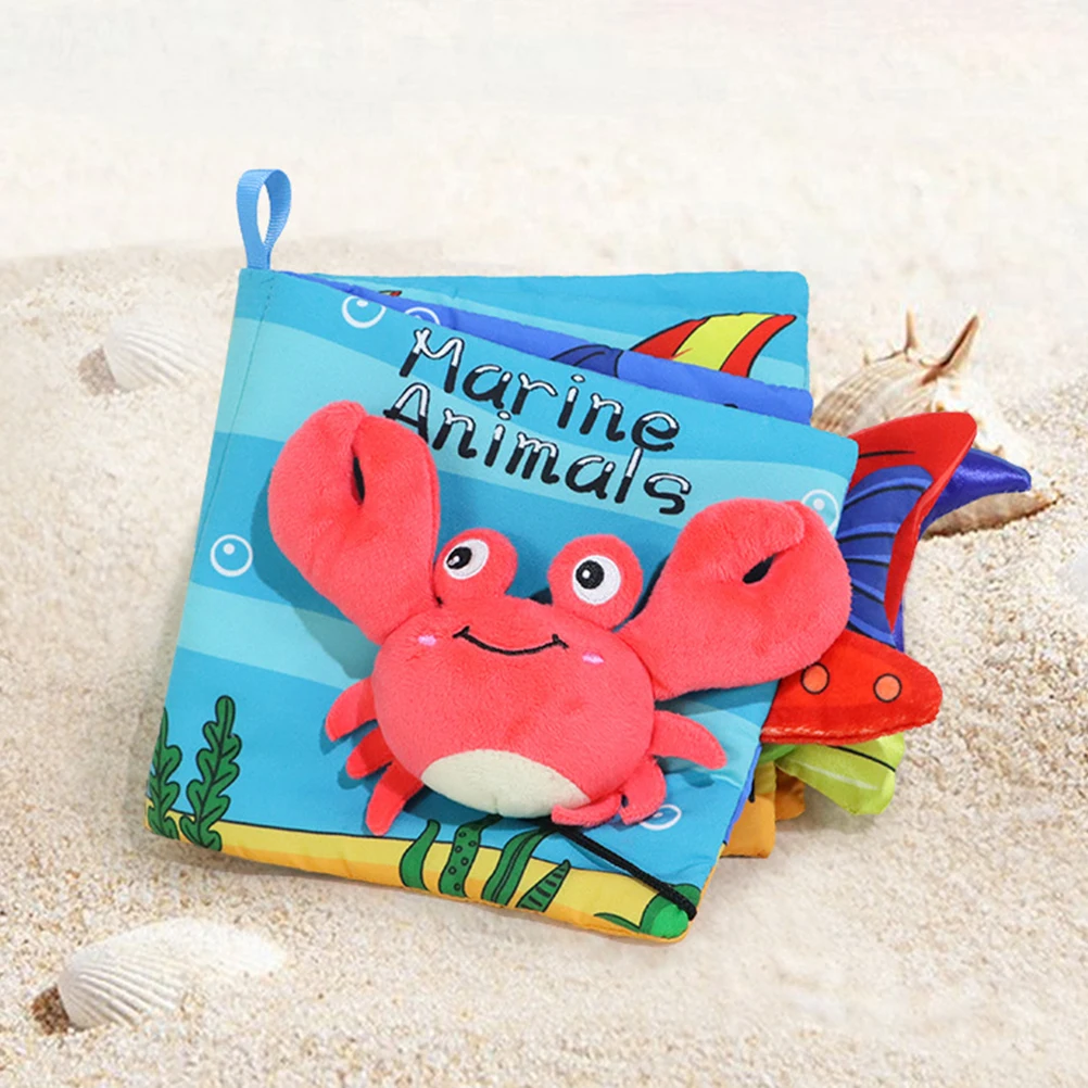 

Early Education Book Soft Baby Photo Softer Cloth Infant Books Children Cartoon Animals for Travel