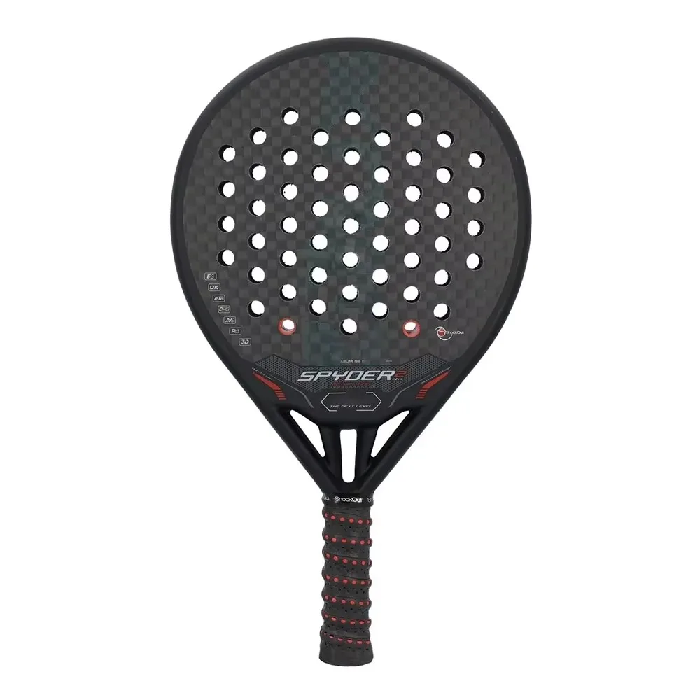 Padel Racket Carbon Fiber Surface with3K 12K 18K EVA Memory Flex Foam Core Lightweight Padel Racquet