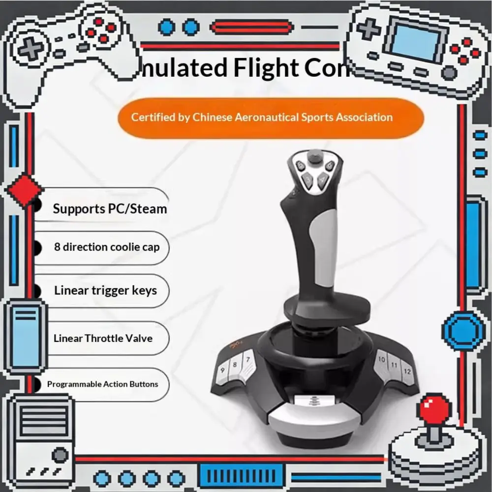 pxn-f16-joystick-de-vuelo-simulado-palanca-de-mando-para-simulacion-de-microsoft-competicion-ensenanza-controlador-de-avion-para-pc-regalos
