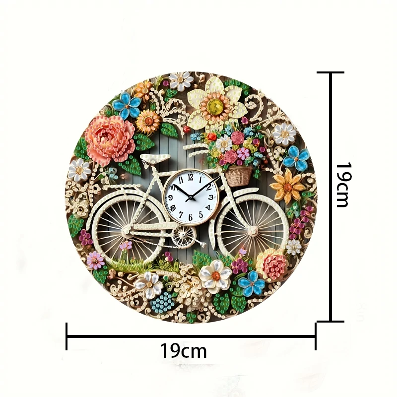 1PCS diamond painting Round Bikes Style Odd-shaped DiamondsAcrylic Material House Plate Art Pendant DIY Handicraft Dot Drill Hsi