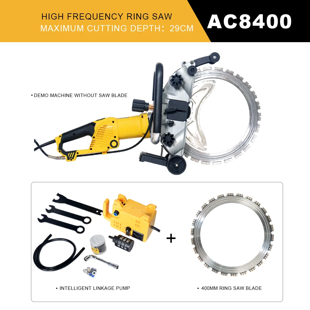 220v AC8400 Portable Hand-held Cutting Machine Concrete Cutter