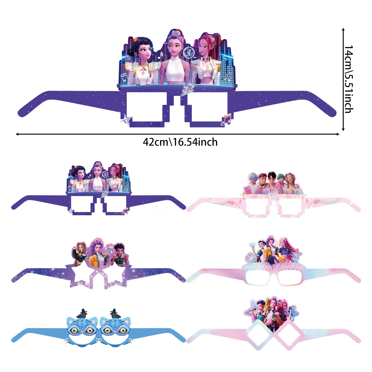 12 قطعة/المجموعة شيطان الصيادين الطرف الديكور ورقة نظارات أقنعة صور تأثيري الدعائم الأطفال عيد ميلاد سعيد لوازم الحفلات