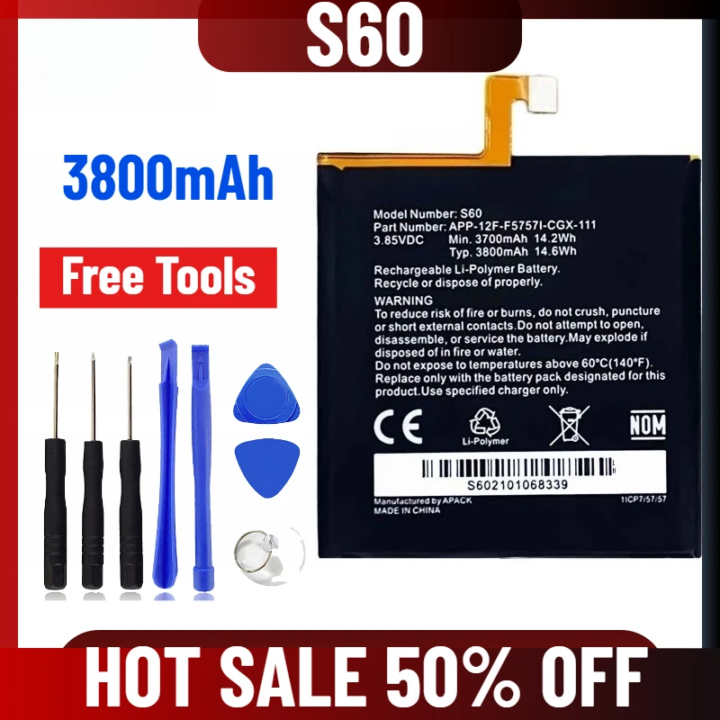 

3800 мАч для аккумулятора мобильного телефона CAT S60