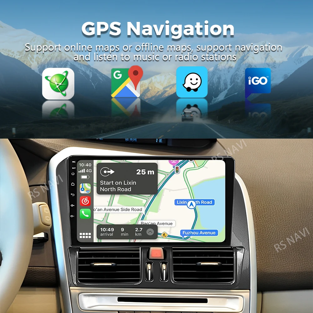 Android 16 For Volvo XC60 2007 2010 2013 2014 2017 2K QLED Stereo Car Radio Multimedia Video Player GPS 4G CarPlay