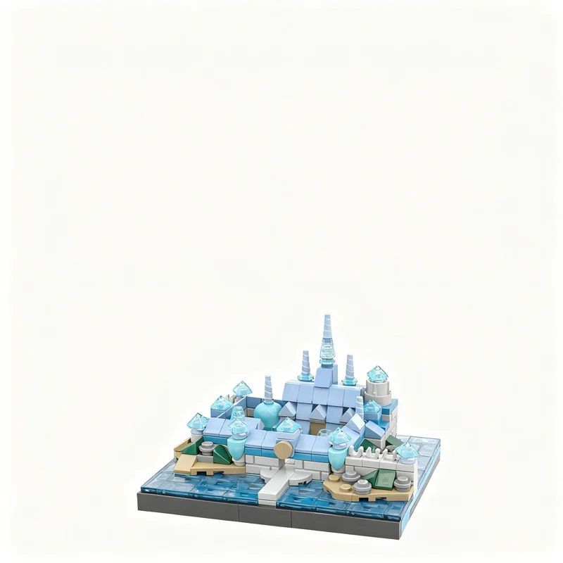 266pcs MOC Frozen 2 Arendelle Castle Model Building Blocks Architecture Toy Christmas Gift Kids Education Idea Birthday Brick