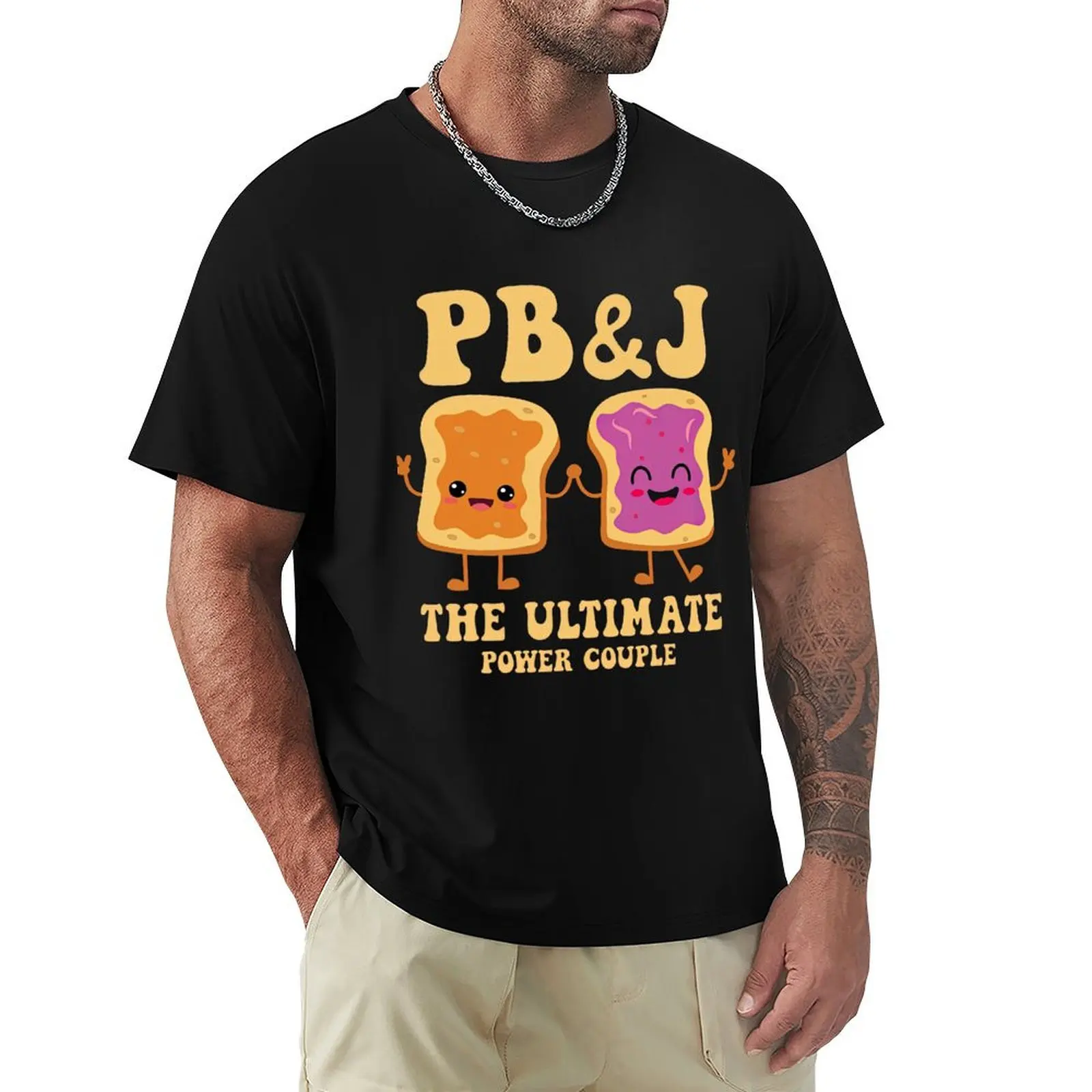 PB&J: The Ultimate Power Couple (National Peanut Butter And Jelly Day) T-Shirt mens graphic t shirts T-Shirt
