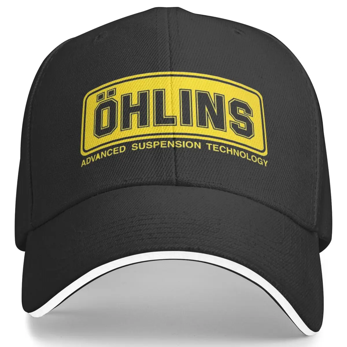 Ohlins Shock Logo Pocket Baseball Cap Fashion Cool y2k Cute Female Male Hip Hop Hats Wholesale Kpop Rock Baseball Caps Birthday