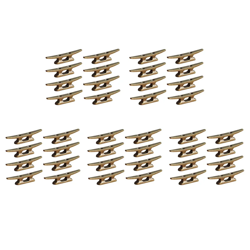 

Boat Dock Cleat 4 Inch For Mooring Boat Bronze Host Cast Iron Suitable For Nautical Beach Lake Maritime Decor,40Pcs-L94A