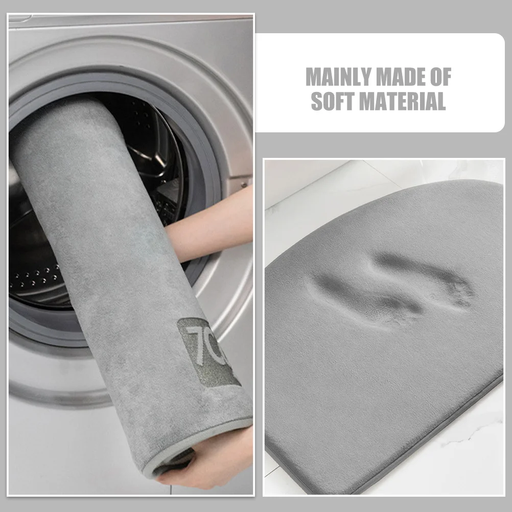 

Bathroom Non-Slip Floor Mat Soft Comfortable Anti-Skid Rug Water Absorbent Bath Rug Quick Dry Bath Mat Bathmat