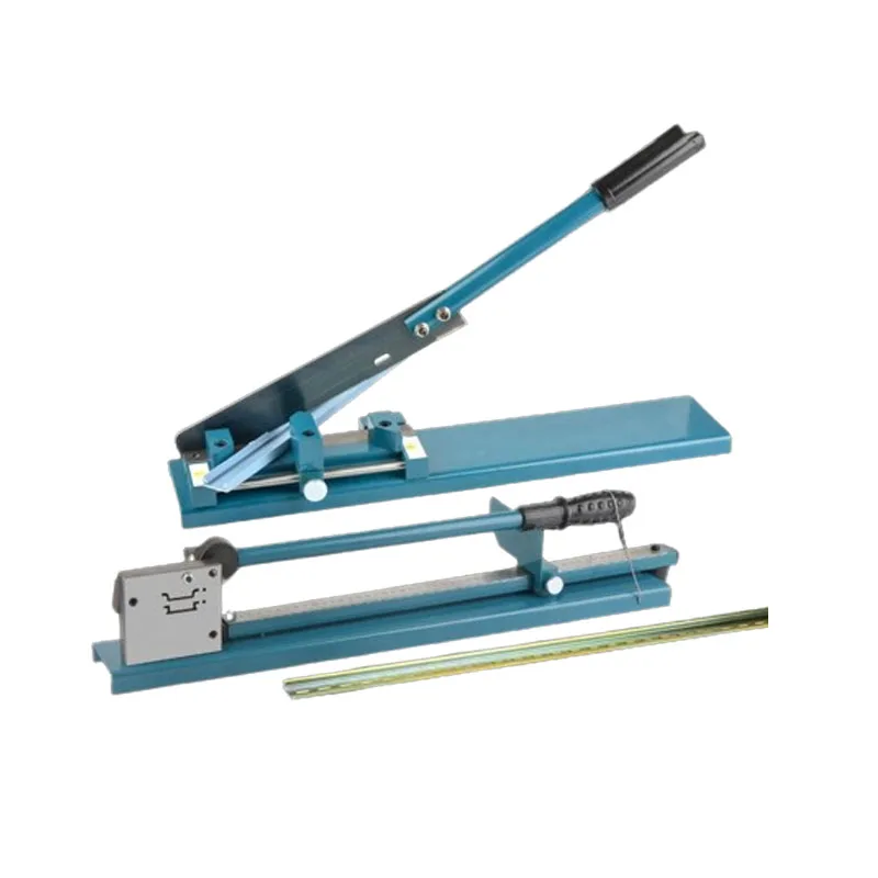 آلة قطع السكك الحديدية اليدوية C45 مع مقياس قياس دليل الأسلاك المزدوجة سهلة القطع