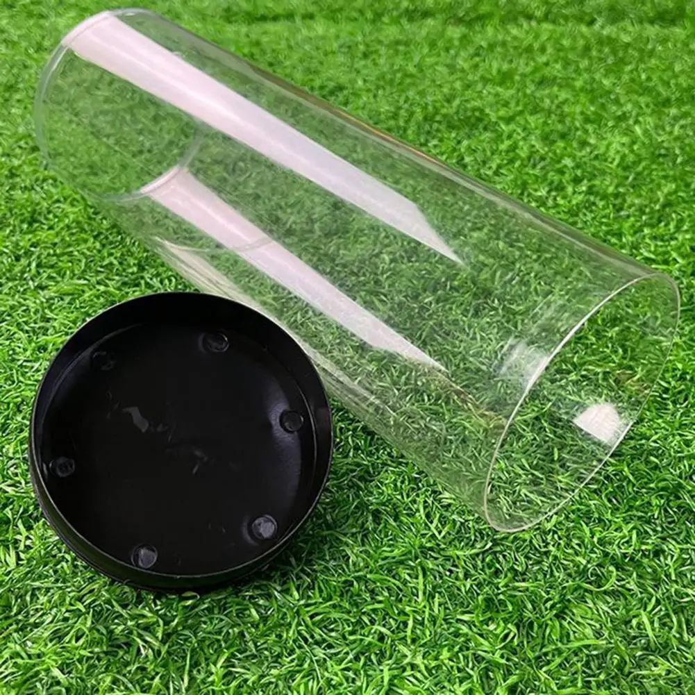 Pickleball Storage Box with Lid, Badminton Baseball Tennis Ball Holder, Cylindrical Container, Clear Tube, Pickleball Accessorie