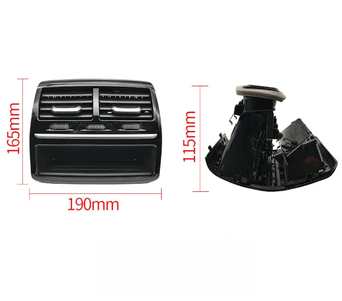 HVAC Louver Rear Air Vent Exact 190mm Fit High-grade Plastic Complete Unit Easy Installation For BMW Interior Repair