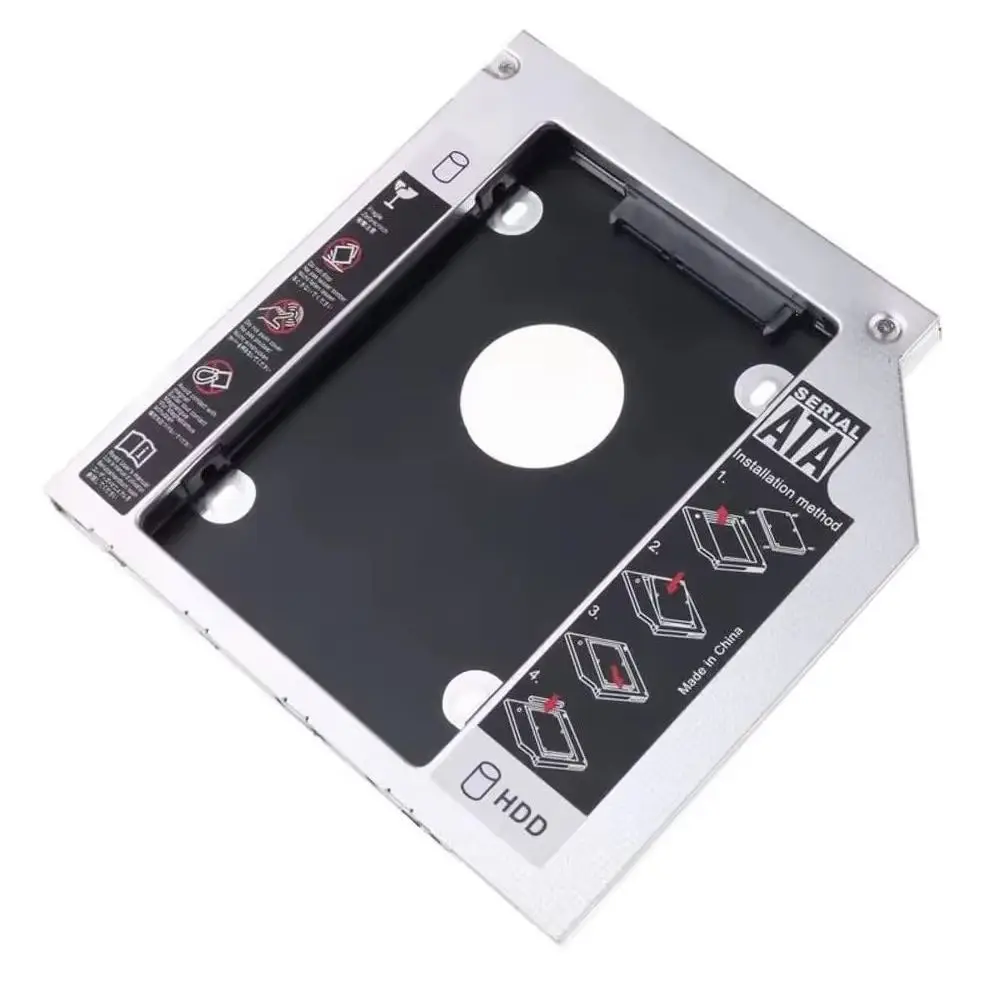 9.5mm 2nd 2.5 SATA Hard Drive HDD Optical bay Caddy Frame Bracket Adapter for Asus A450 N550JK G551JM-DM053H F553M U81A U6V-A1