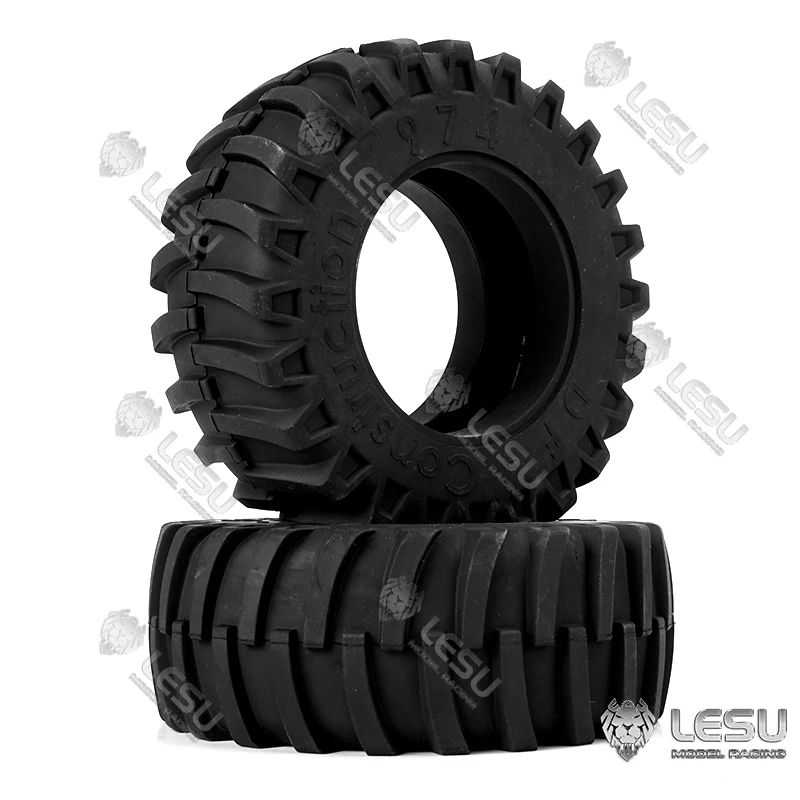 LESU RD-2011 Model Tractor Tires Front And Rear Tyres LESU High Quality Rubber RC Accessories