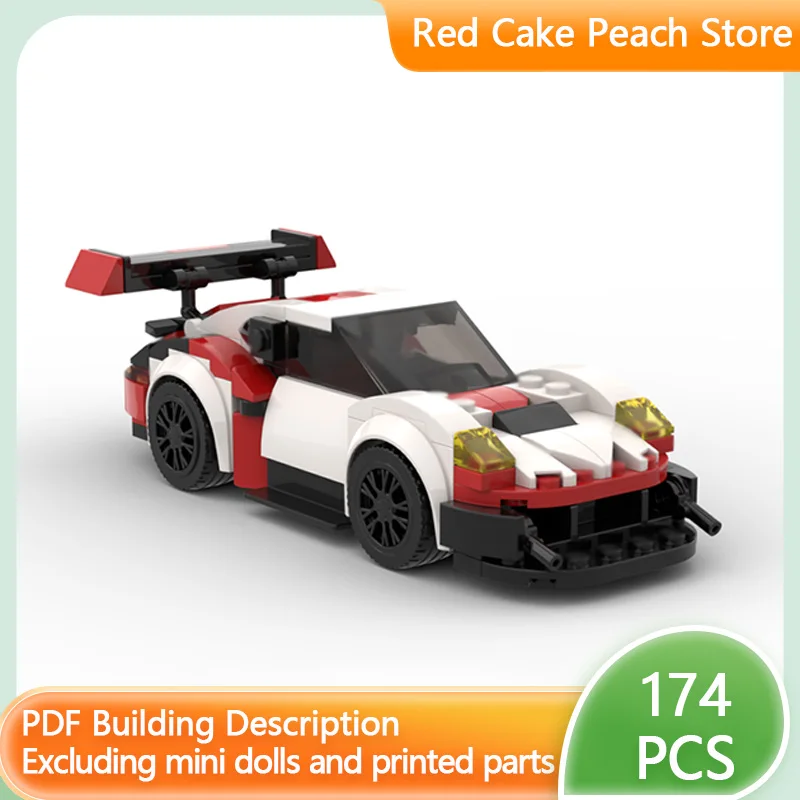 

Модель скоростного гоночного автомобиля MOC, строительные кирпичи RSR V2, высокопроизводительная гоночная модульная технология, детские праздничные подарки, сборная игрушка