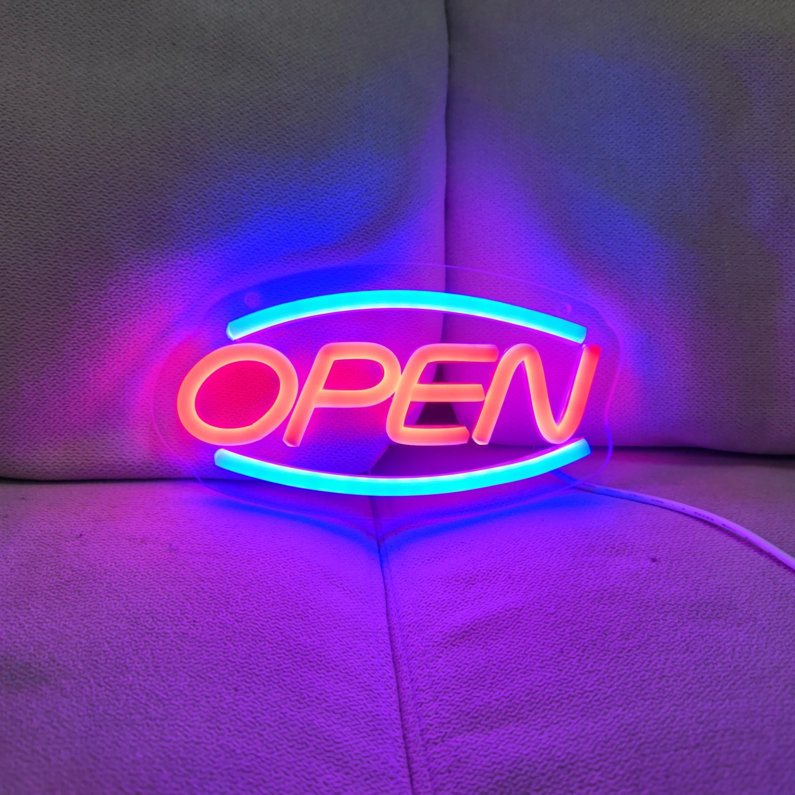 

LED Open Neon Sign Light for Commercial Wall Light USB Powered for Bars Shops Coffee Shops Hotels Decoration Outdoor Night Light