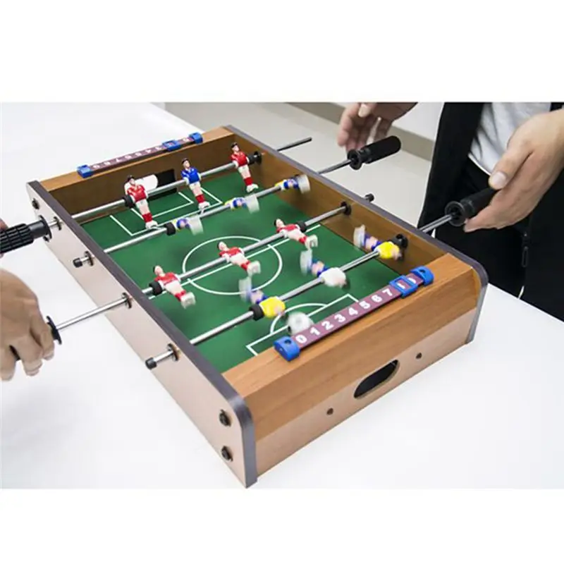 Table de football de table pour enfants A71Z, plateau en bois, jeu de football de table d'intérieur, essentiel pour le camping