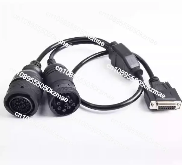 Diagnostic adapter cable, replacement of 317-7485 and 457-6114, 9-pin to 14-pin shunt for CAT ET3/ET-III communication tool