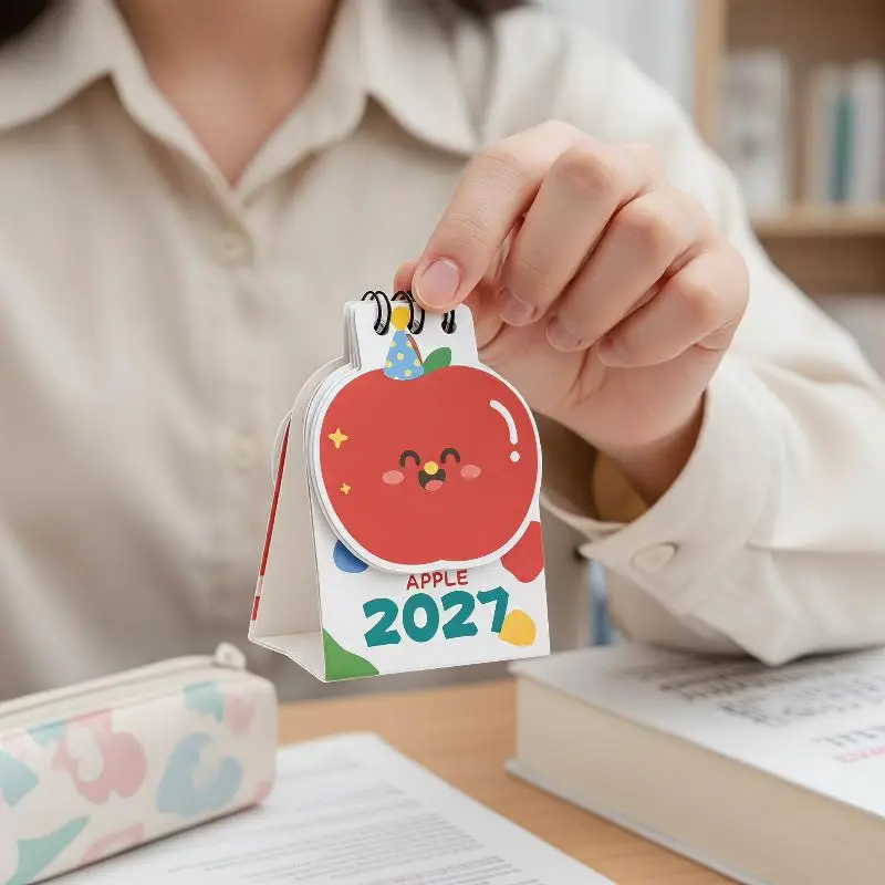 2027 Desk Calendar Mini Portable Travel Calendars Perfect For Home Office School Daily Schedule Planning Home Decor