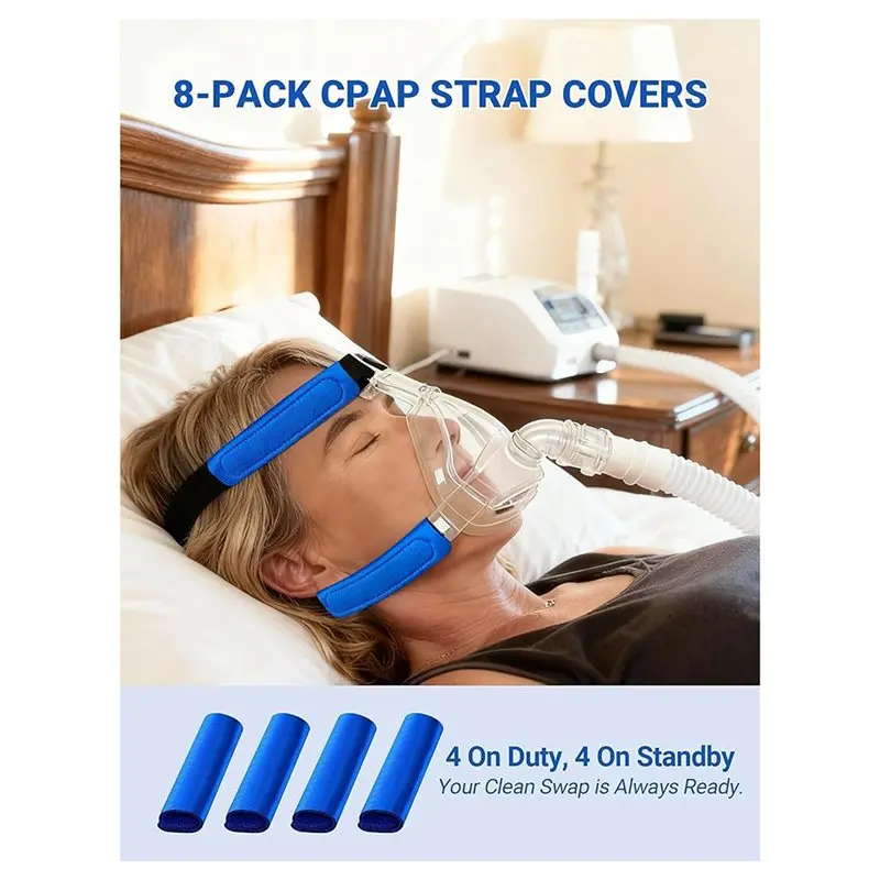 【LAST CHANCE】Breathable Face Mask Cushion Pads Dual-Layer Strap Cushions For Most CPAP Headgear Straps