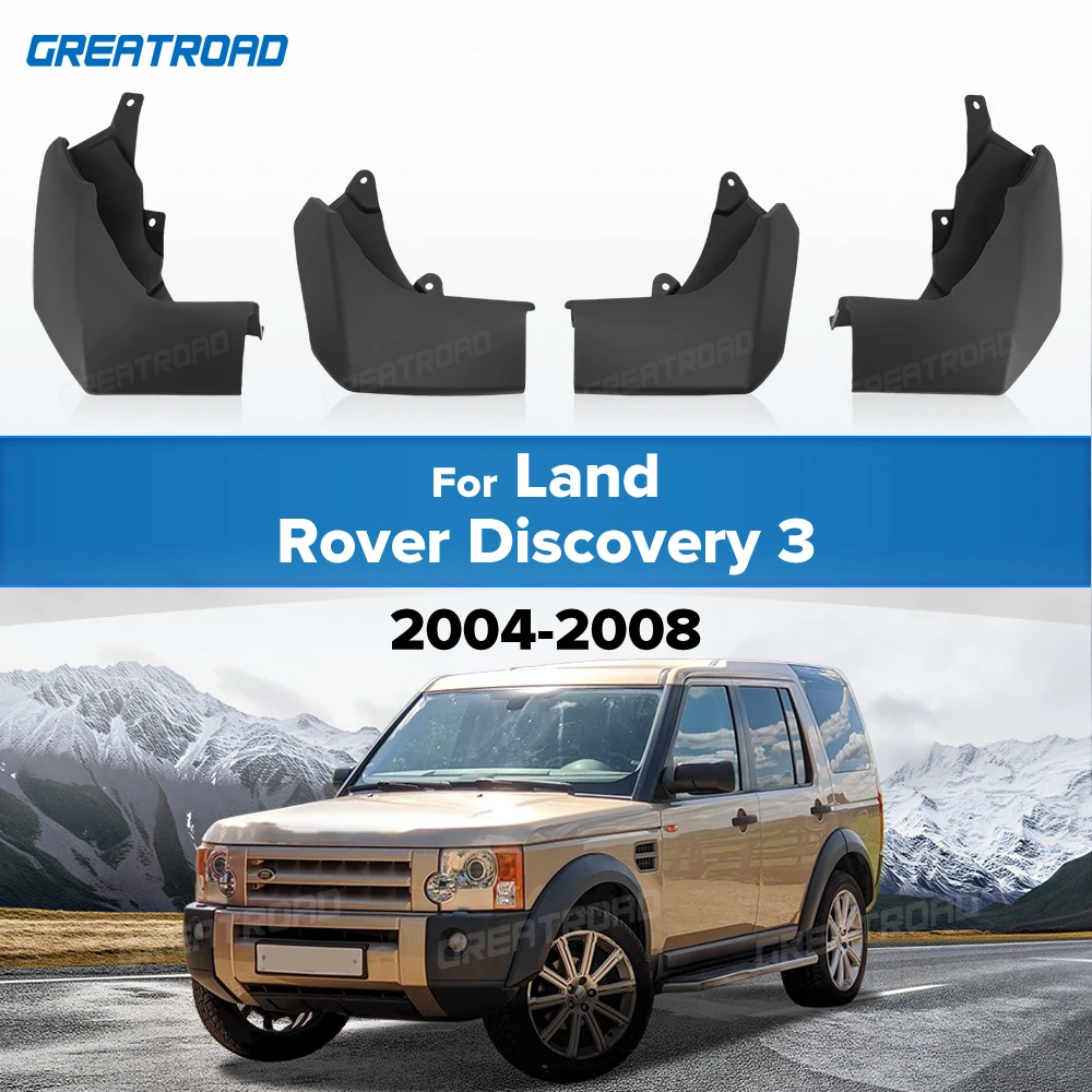 For Land Rover Discovery 3 2004 2005 2006 2007 2008 Fender Mudflaps Splash Guards Mudguards Mud Flaps Car Accessories