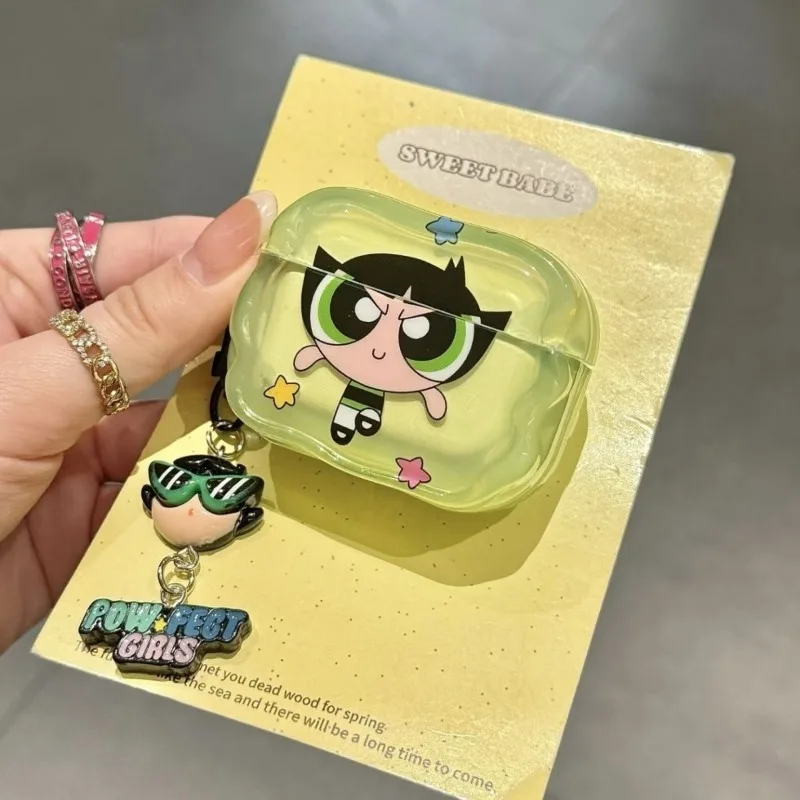 Dopamine Star Powerpuff Girls for AirPods 4 Generation Apple حقيبة سماعة الأذن حافظة بطاقات شخصية إبداعية حافظة واقية kawaii #2