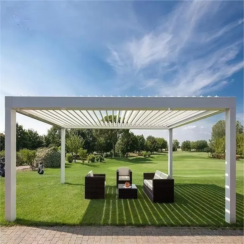 Lourve Sliding Awning Alumawood for Turkey Outdoor Aluminium Pergola