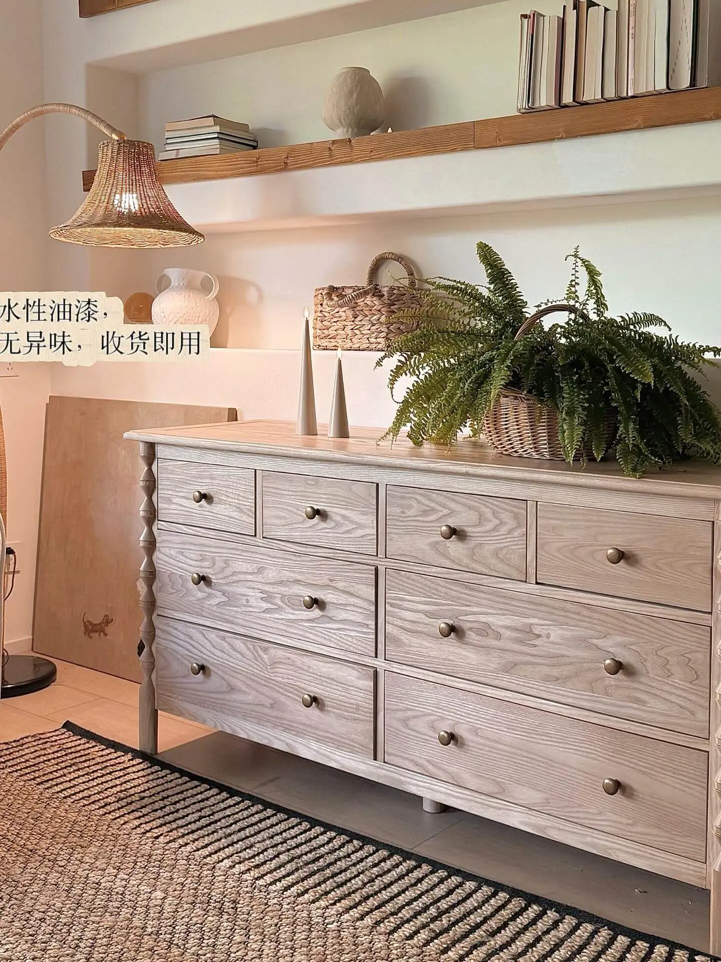 Dresser cabinet, living room sideboard, bedroom bedside cabinet, bedside cabinet, storage cabinet at the foot of the bed, entryw