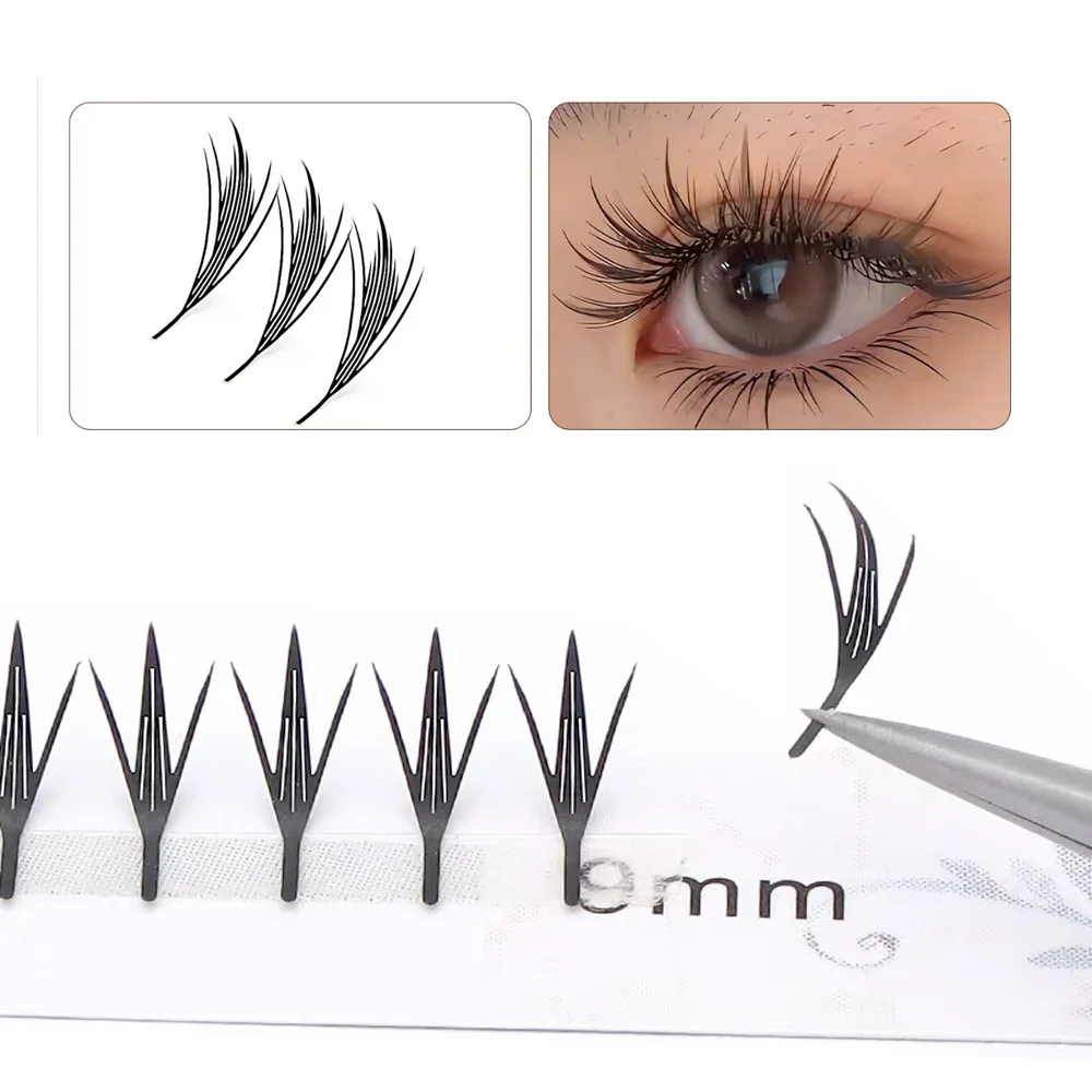 Qbeautylashes Comic spire individual Eyelash Extension Length 8-15mix faux mink soft cosplay false lashes makeup wholesale