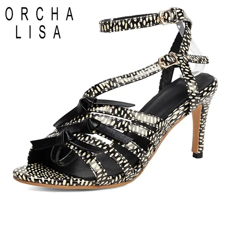 

ORCHA LISA Yellow Women Sandals Open Toe 10cm Stiletto Heel Buckle Strap Large Size 46 47 48 49 50 Roma Style Sexy Dating Shoes