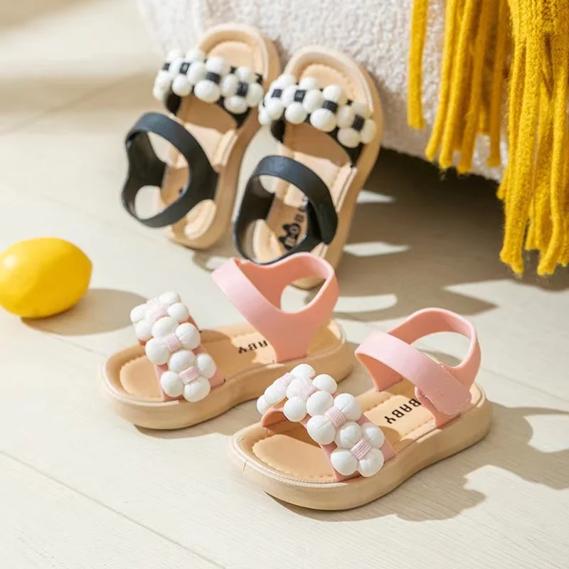 Pantoufles d'été pour enfants filles et garçons, chaussures de plage anti-ald, sandales à l'offre elles souples pour bébés, nouvelle collection 2024