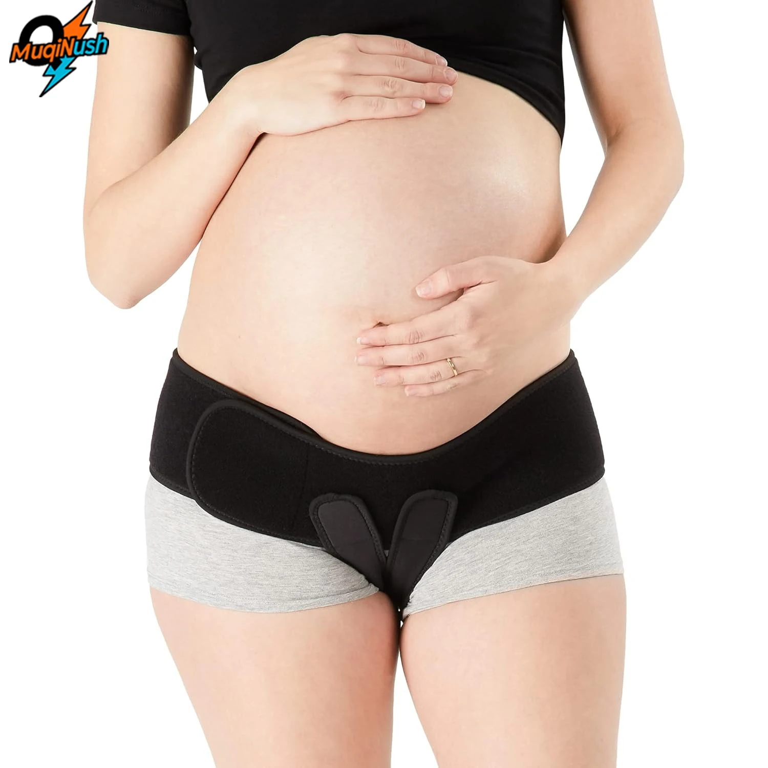 

MuqiNush 1 pc V-Strap Pelvic Support Belt-Pregnant Belt Helps Alleviate Pelvic Pain During Pregnancy-Easily Adjustable Maximum
