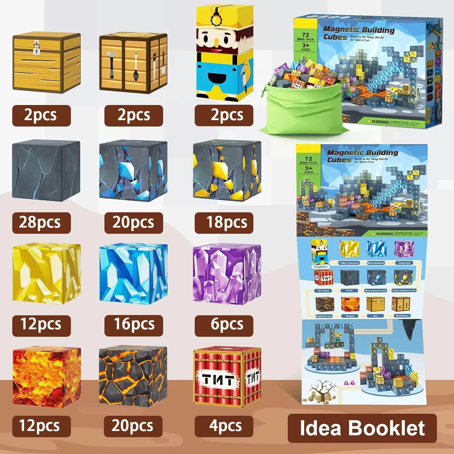 Blocos de construção magnéticos meu mundo cubo ímã mundo conjunto para criança idade 3 + diy modelo crianças haste melhor brinquedo sensorial montessori