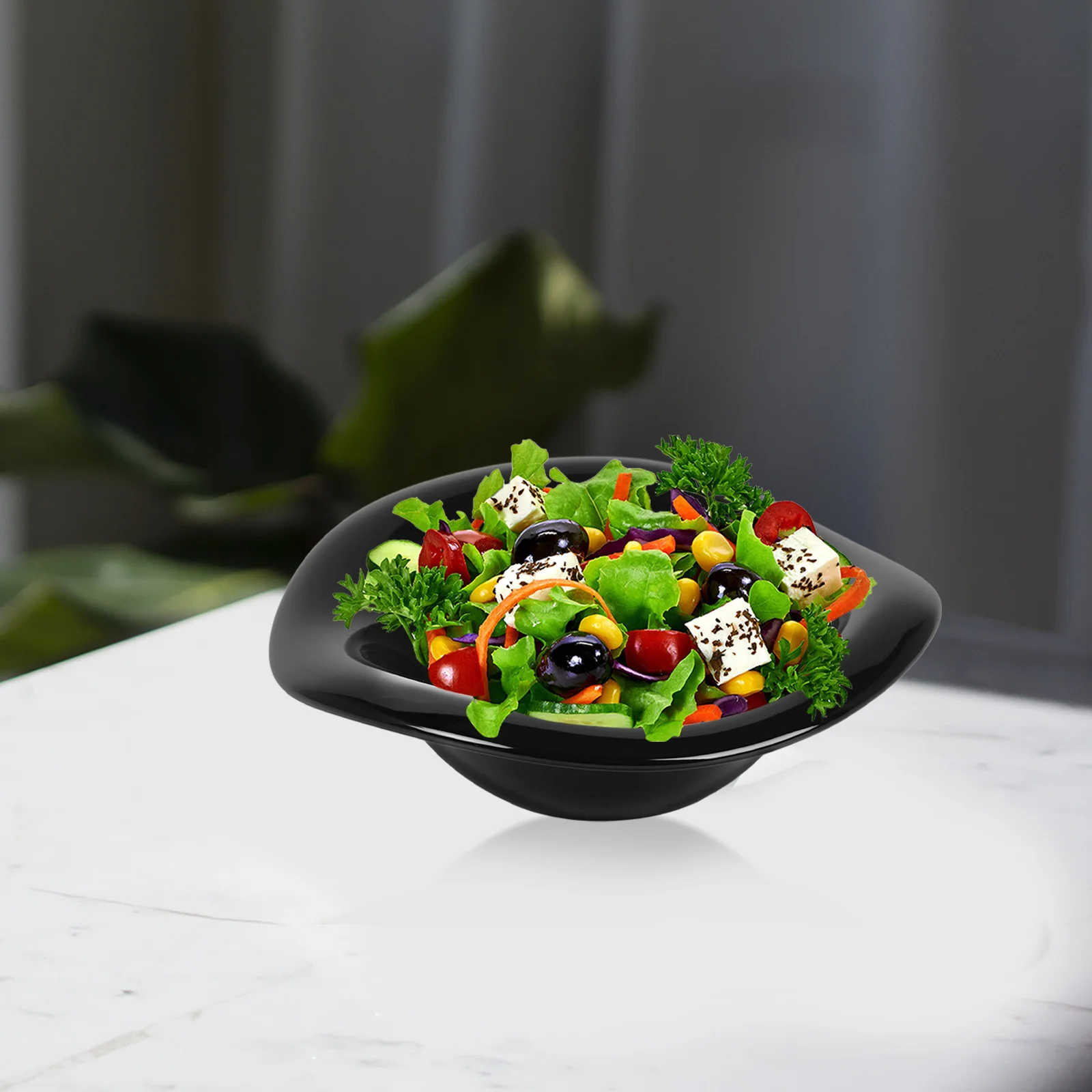 

Ceramic Salad Bowl Large Serving Deep Cream 6.29 Inch for Kitchen Soup Cereal Ramen Pasta Microwave Dishwasher Safe