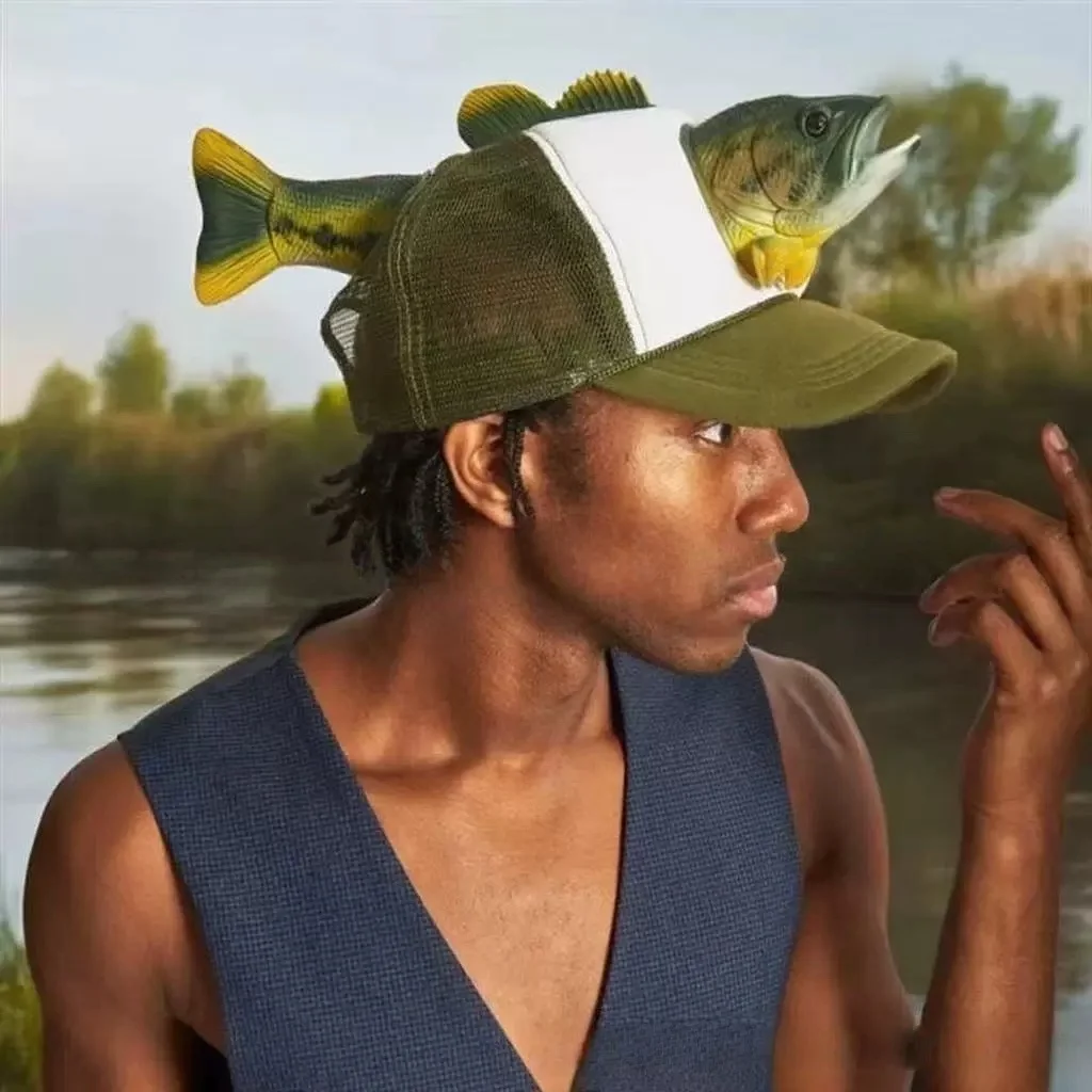 Stylish Summer Outdoor Fishing Baseball Caps: Exclusive for Lucky Fishing Enthusiasts—Unique Outdoor Animal-Themed Caps