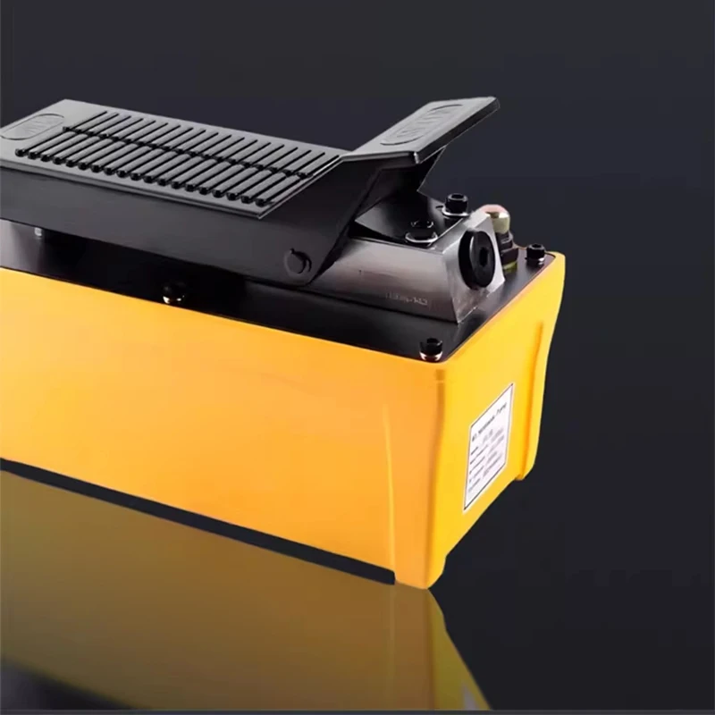 New Double-Acting Hydraulic Pneumatic Foot Pump Built-in Safety Valve 10,000 PSI Exhaust 3/8