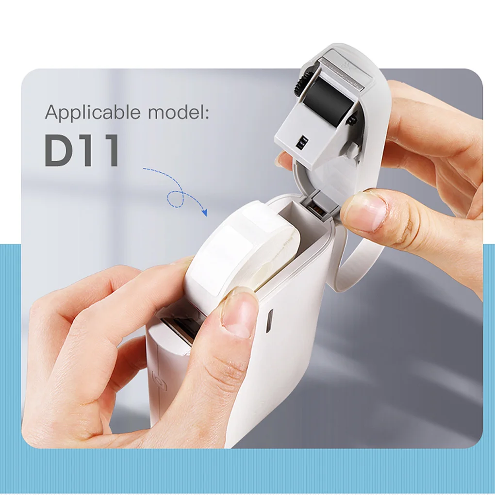 203DPI Handheld Label Ink-less Printer Rechargeable Sticker Bluetooth-compatible Sign Printing for Office White