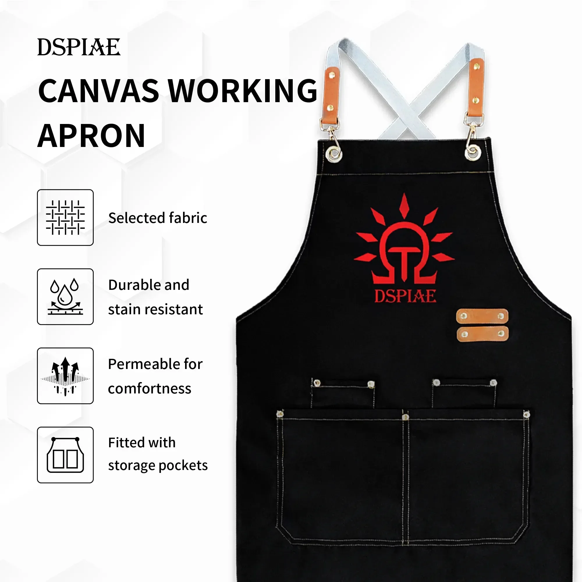 

DSPIAE CAN-01 Canvas Working Apron Used When Making Models