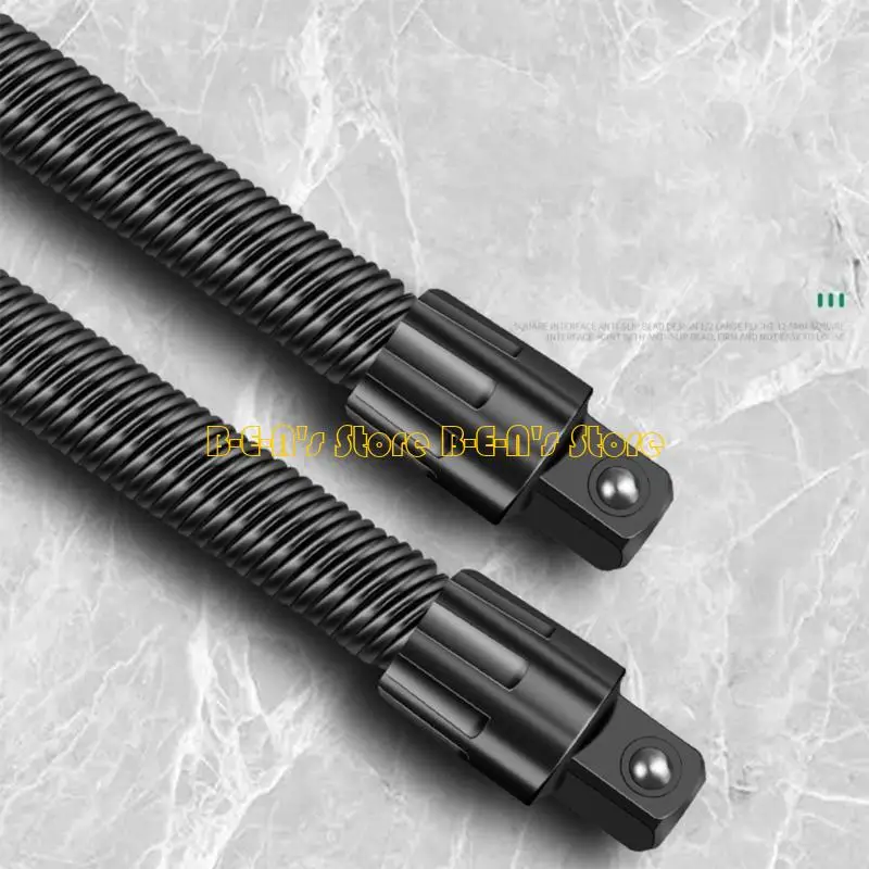 Y1AD 2Pieces Flexible Socket Extension Ratchet Flexible Extension Bar Set Bendable Elastic Joint Head Post Connecting Link